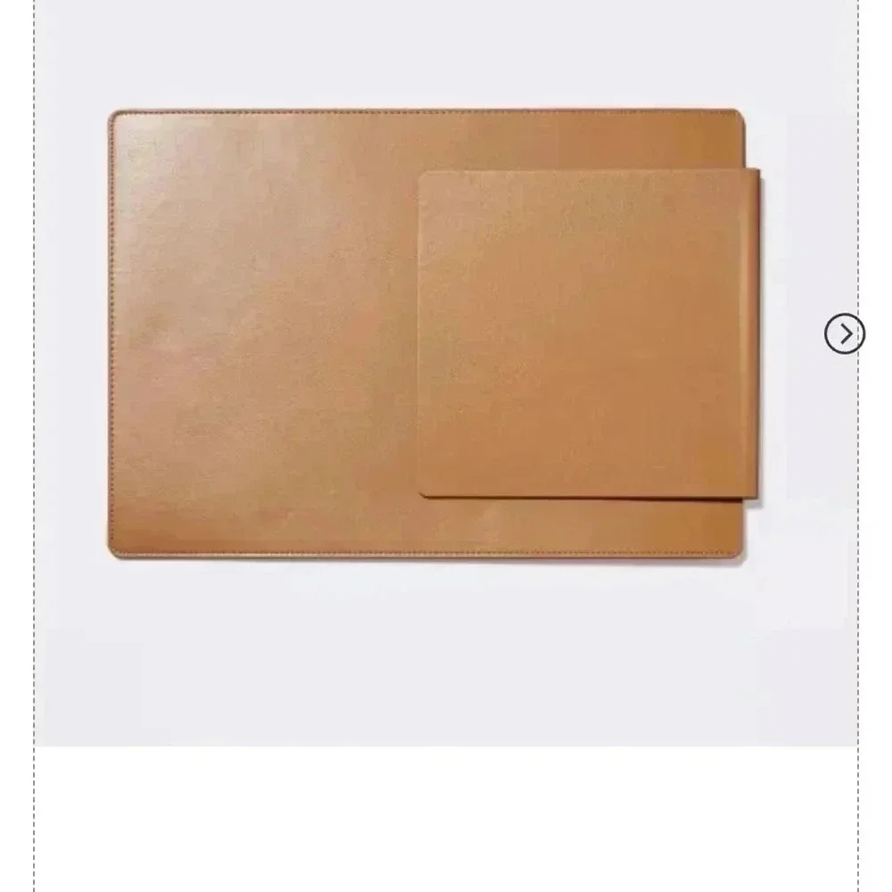 Faux Leather laptop sleeve with built in mouse